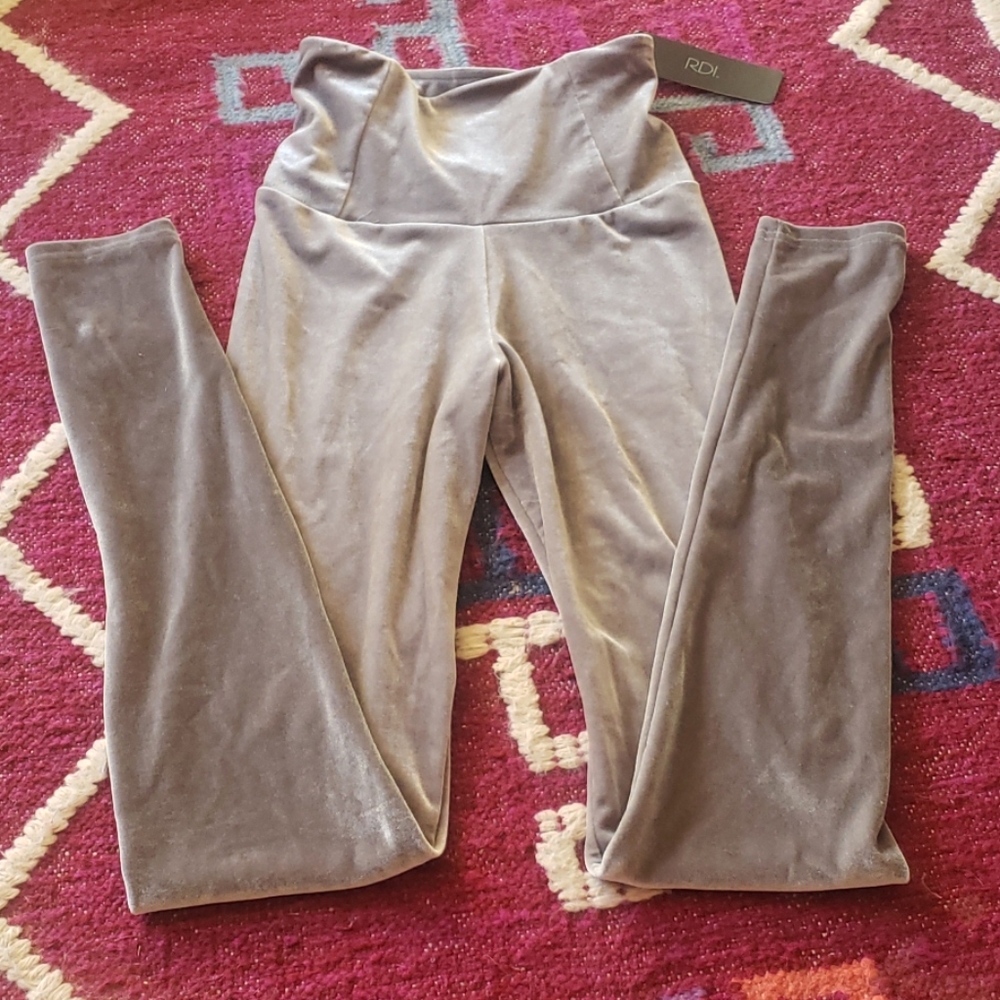 RDI velvet silver leggings